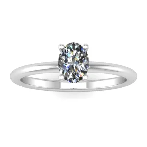 Oval Brilliant Solitaire Ring