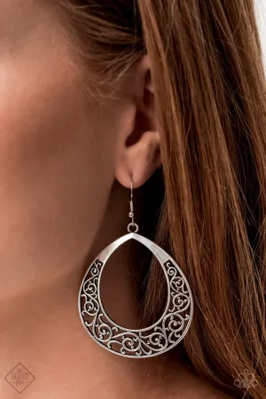Paparazzi Earring Fashion Fix Sept 2020 ~ Vineyard Venture - Silver