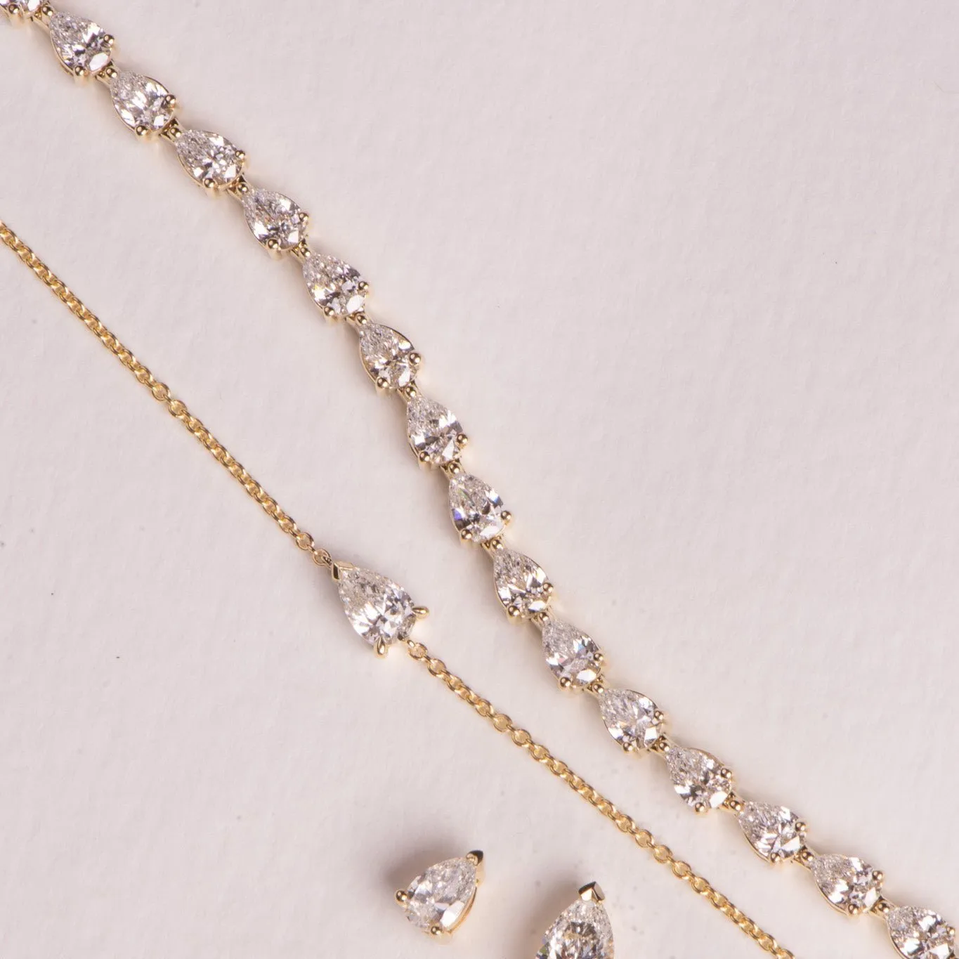 Pear Diamond Bracelet