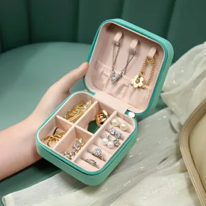 Portable Mini Jewelry Storage Box Travel Organizer.