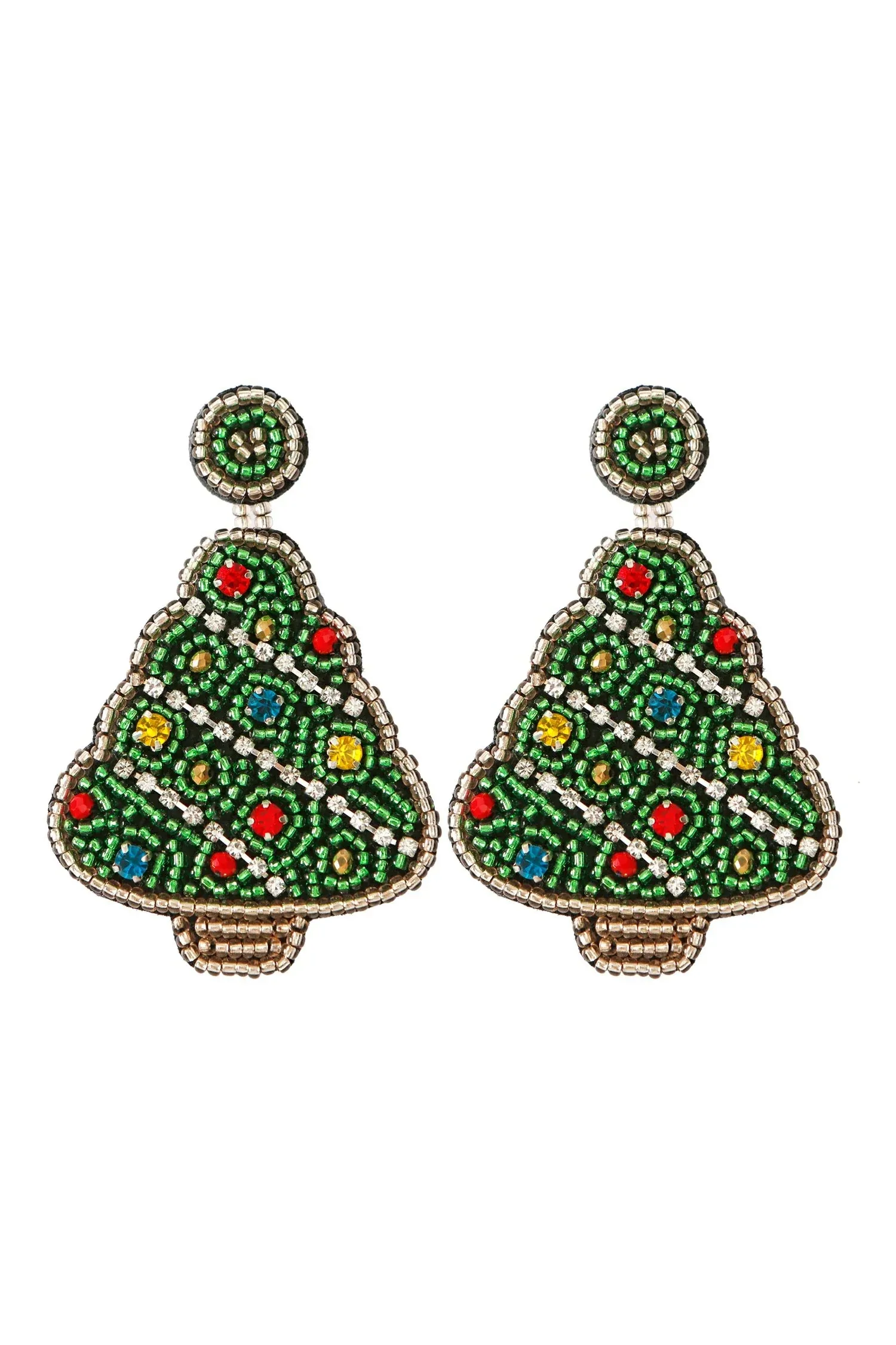 Pratiksha Christmas Tree Flower Earrings
