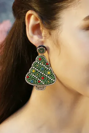 Pratiksha Christmas Tree Flower Earrings