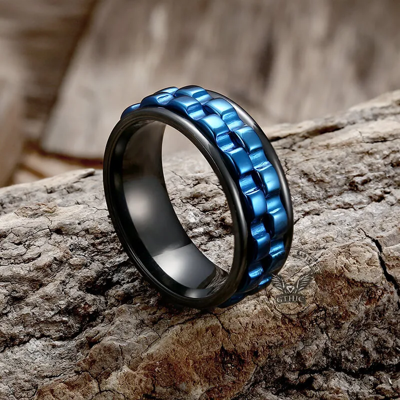 Punk Gear Stainless steel Spinner Ring