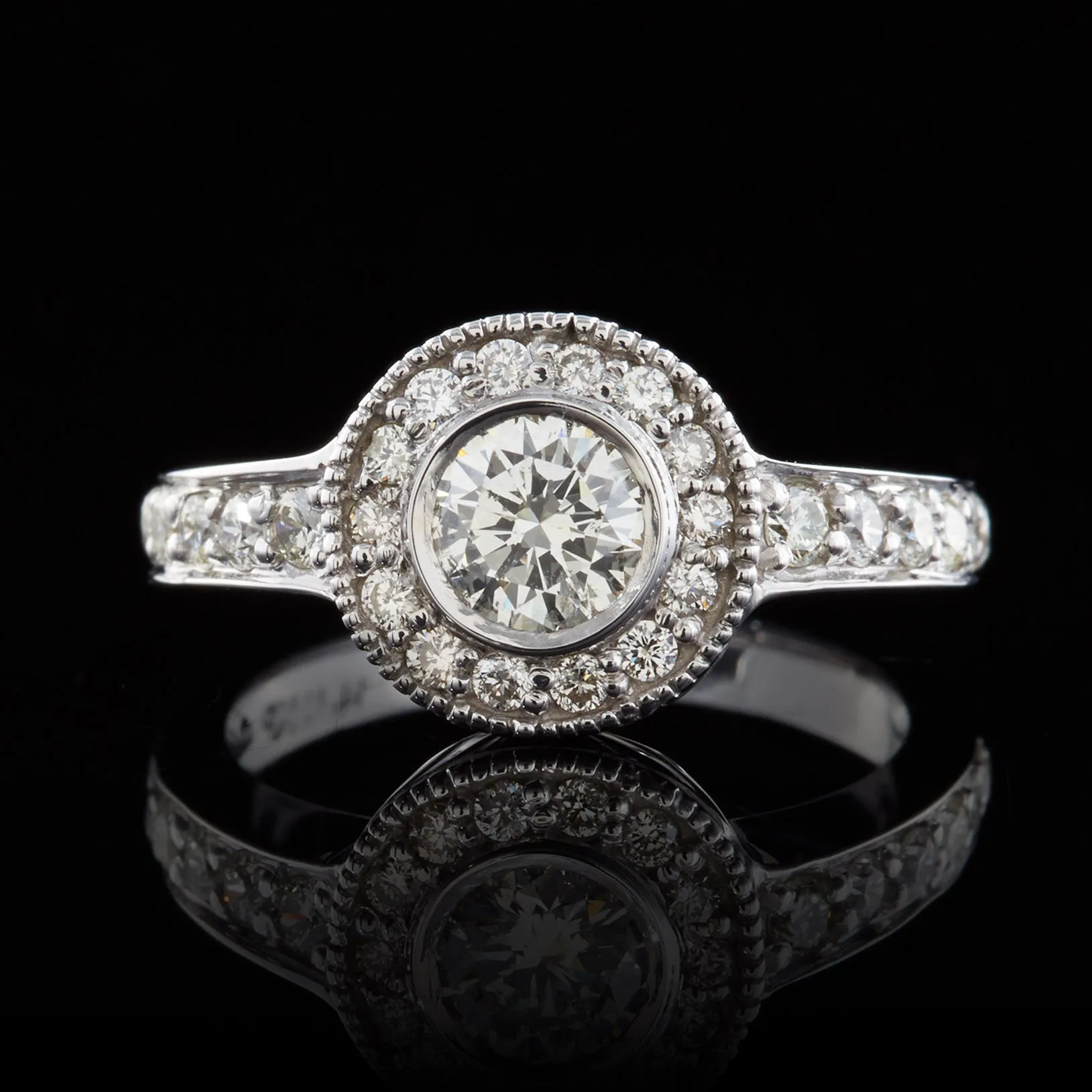 Round Brilliant Cut Diamond Halo Ring