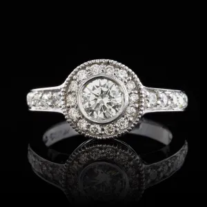 Round Brilliant Cut Diamond Halo Ring