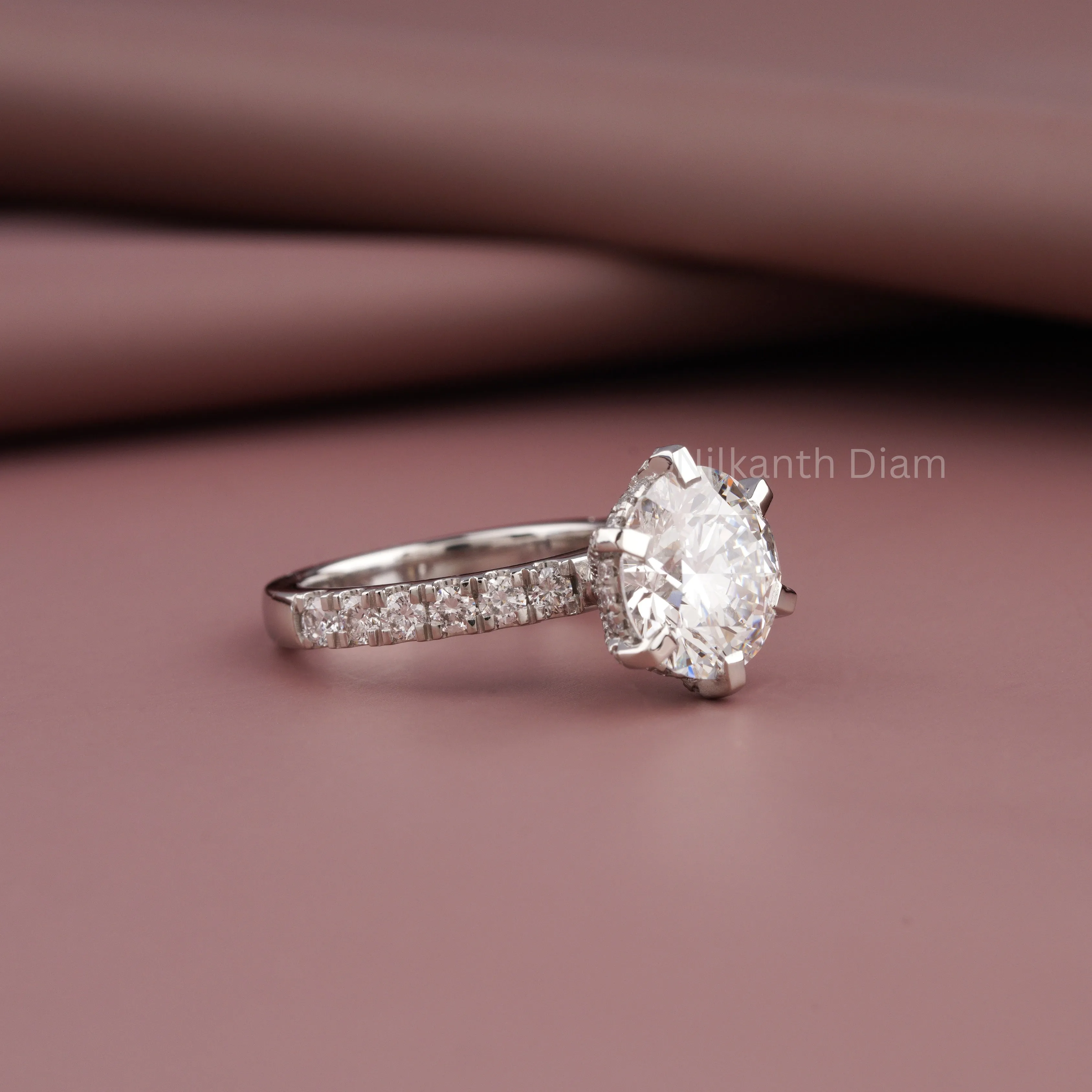 Round Brilliant six prong  Solitaire Ring