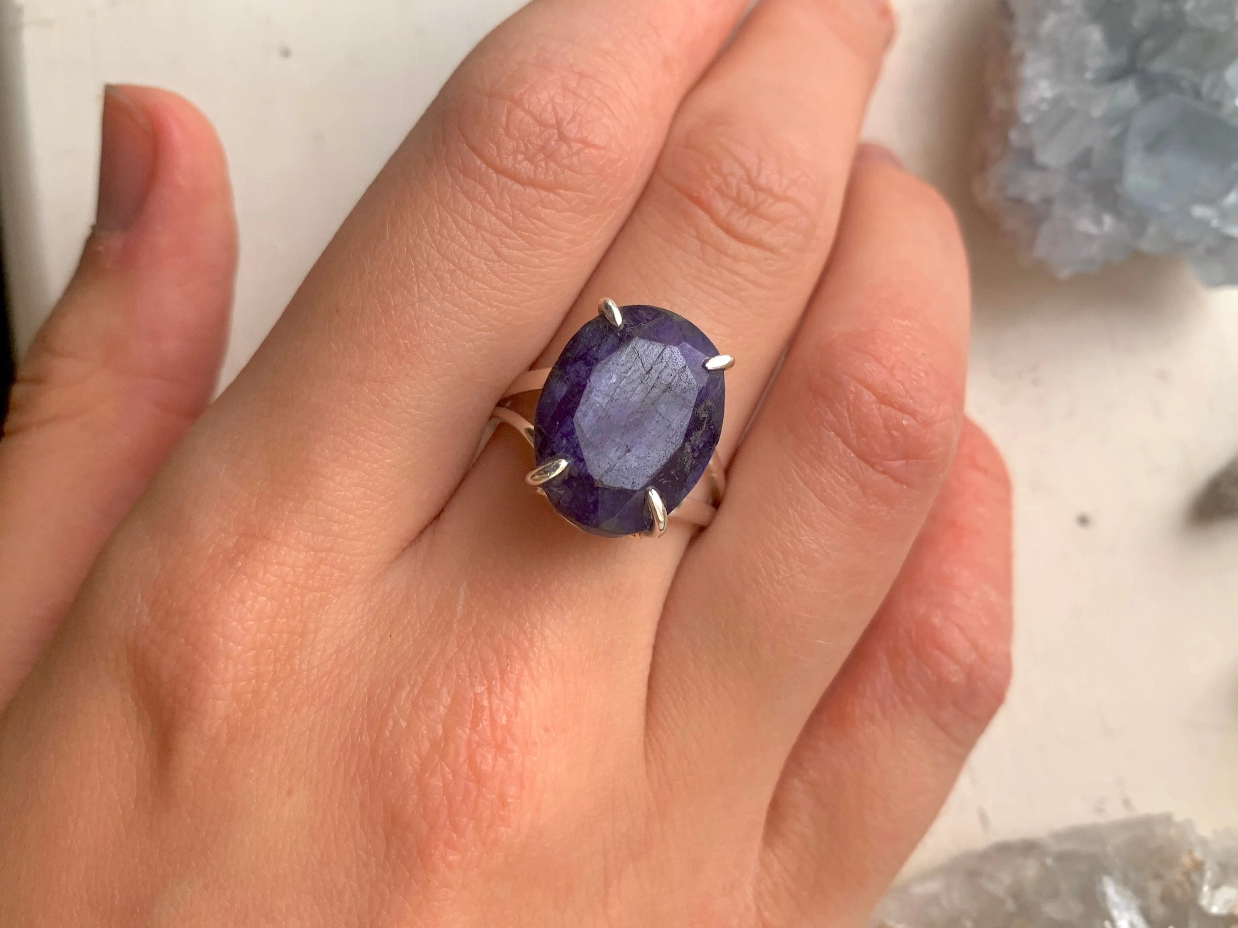 Semi-precious Sapphire Sanaa Ring - Medium Freeform