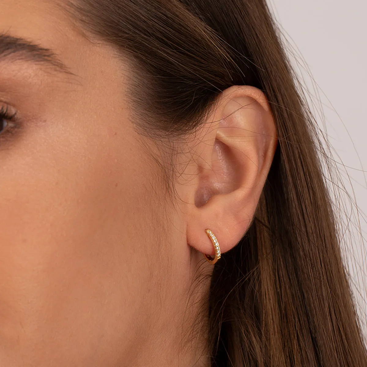 Sparkling Huggie Earrings