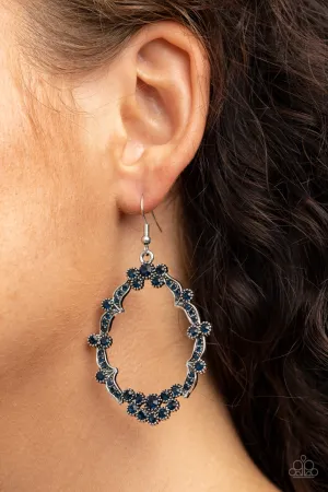 Sparkly Status - Blue Earrings - Paparazzi