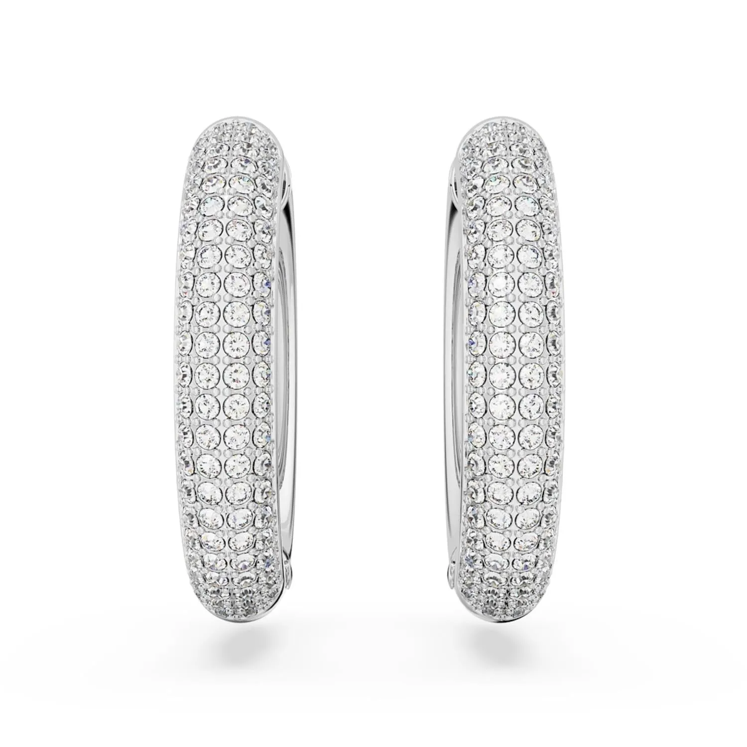 Swarovski Dextera Silver Medium Hoop Earrings 5651392