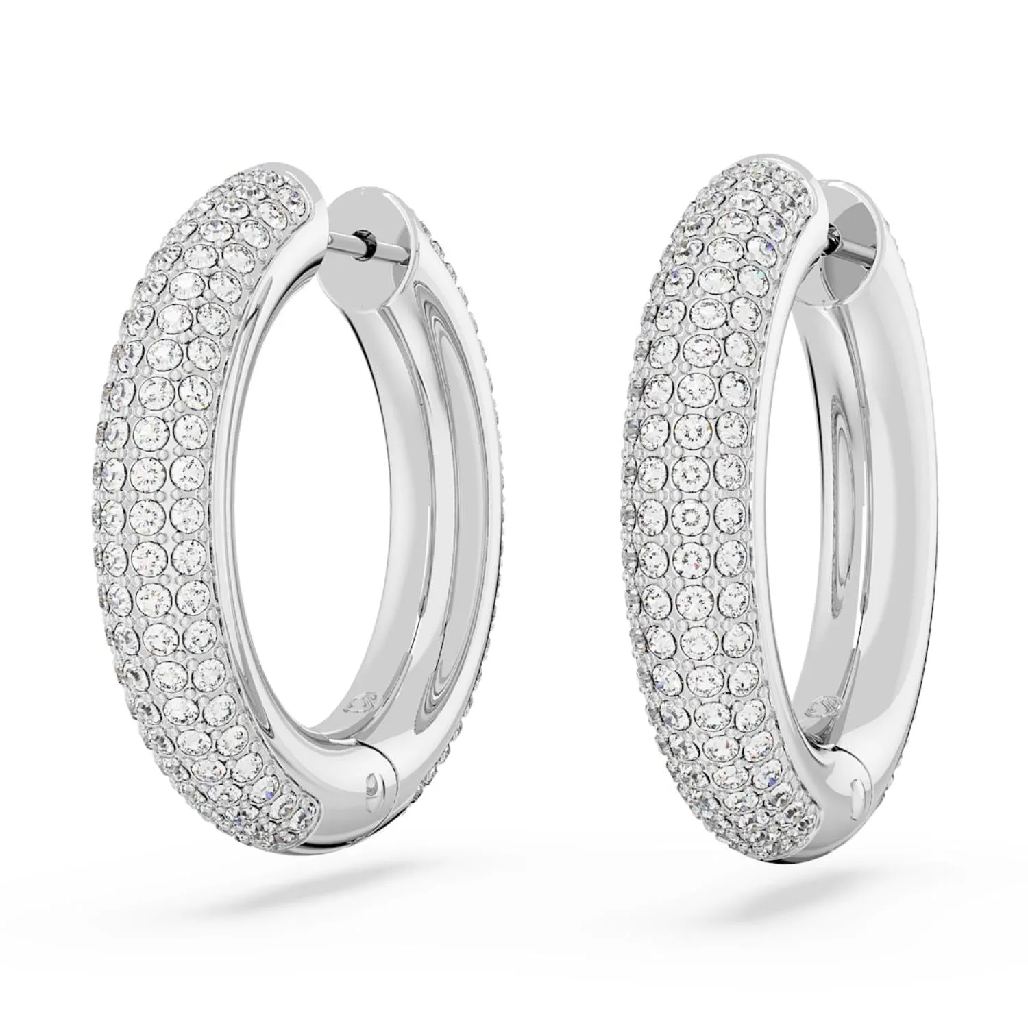 Swarovski Dextera Silver Medium Hoop Earrings 5651392