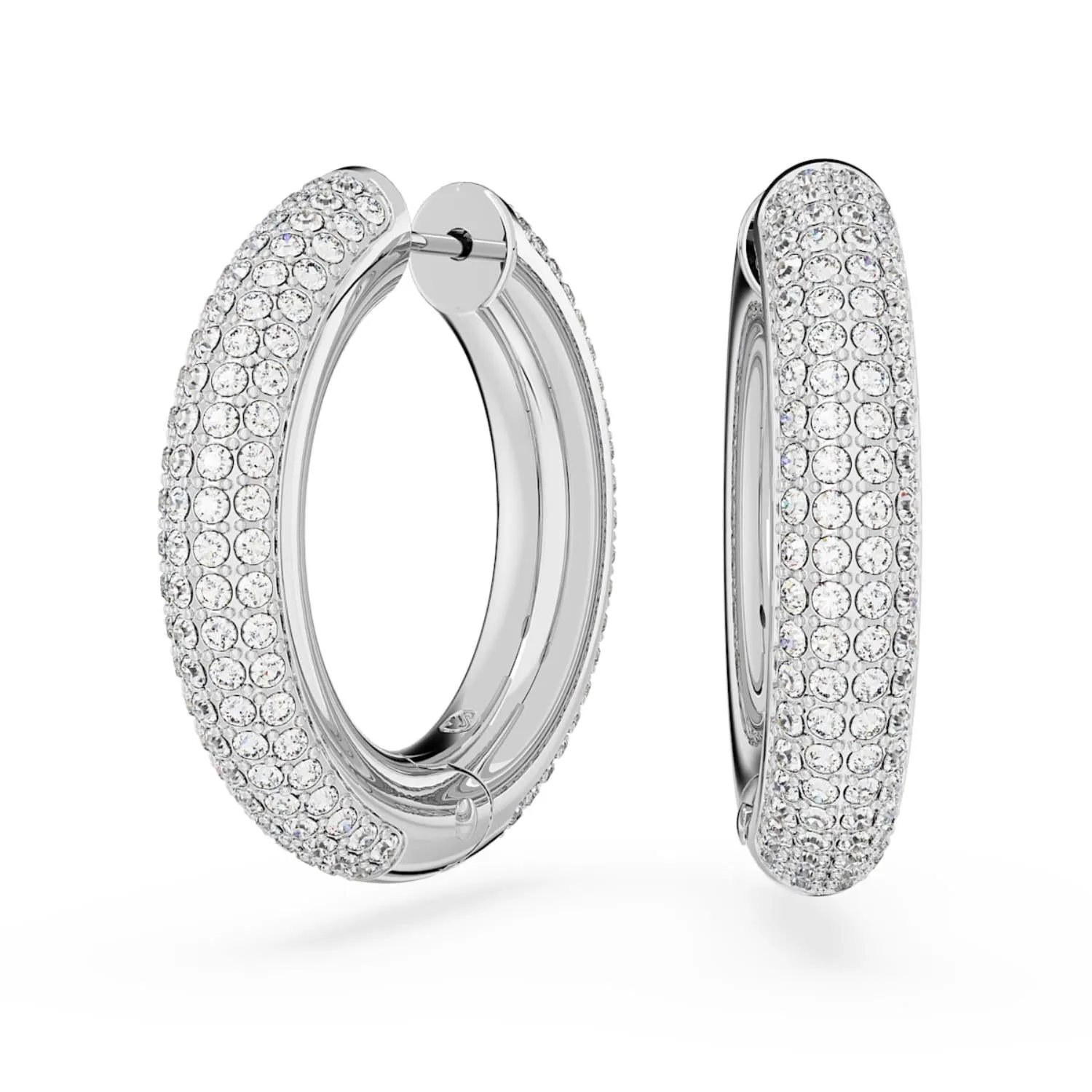 Swarovski Dextera Silver Medium Hoop Earrings 5651392