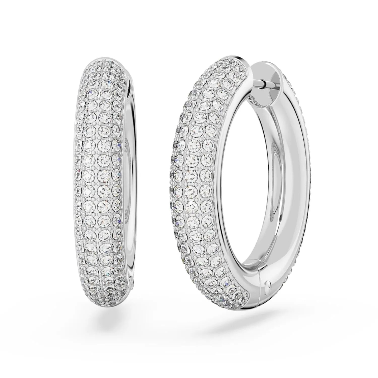 Swarovski Dextera Silver Medium Hoop Earrings 5651392
