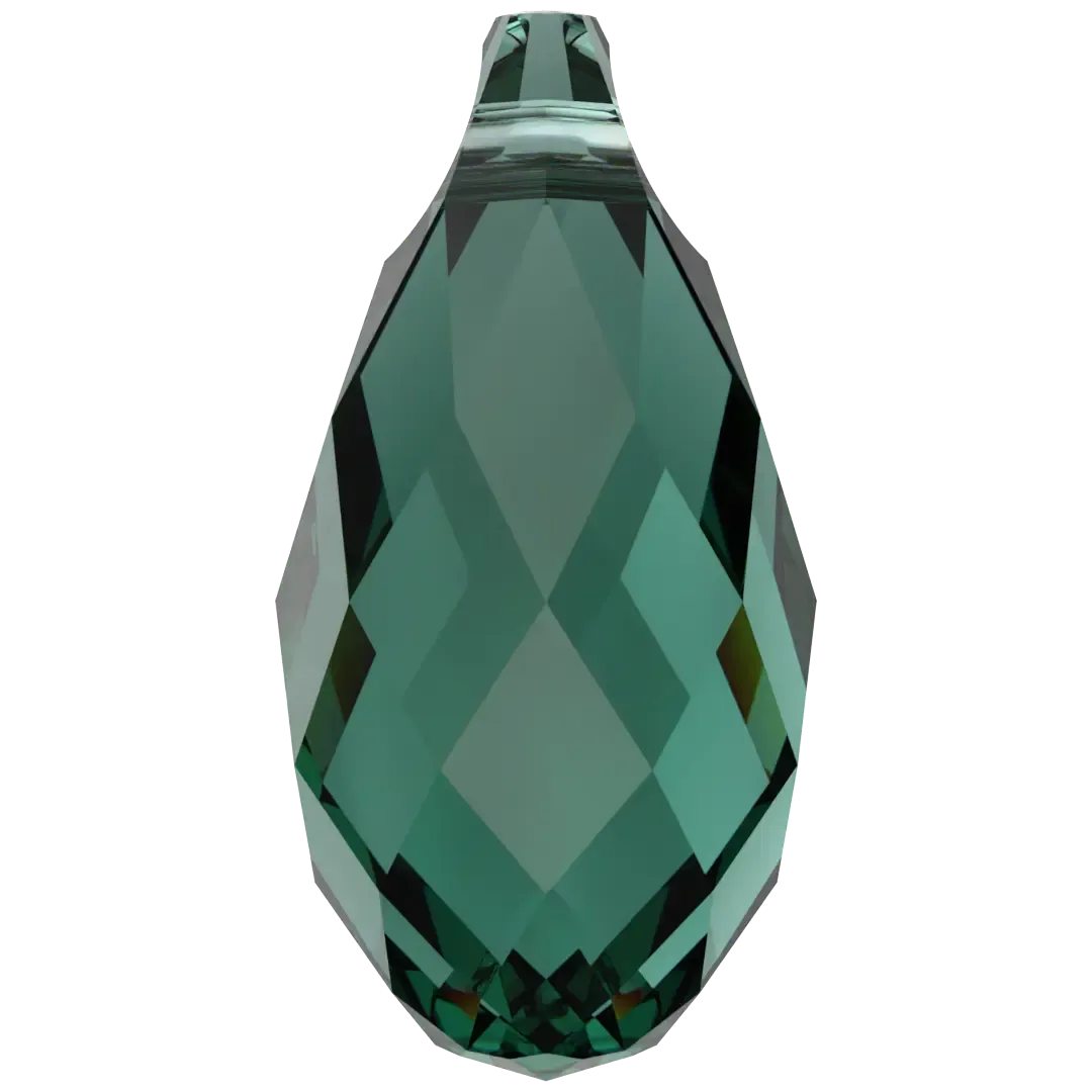 Swarovski Pendants Briolette (6010) Emerald
