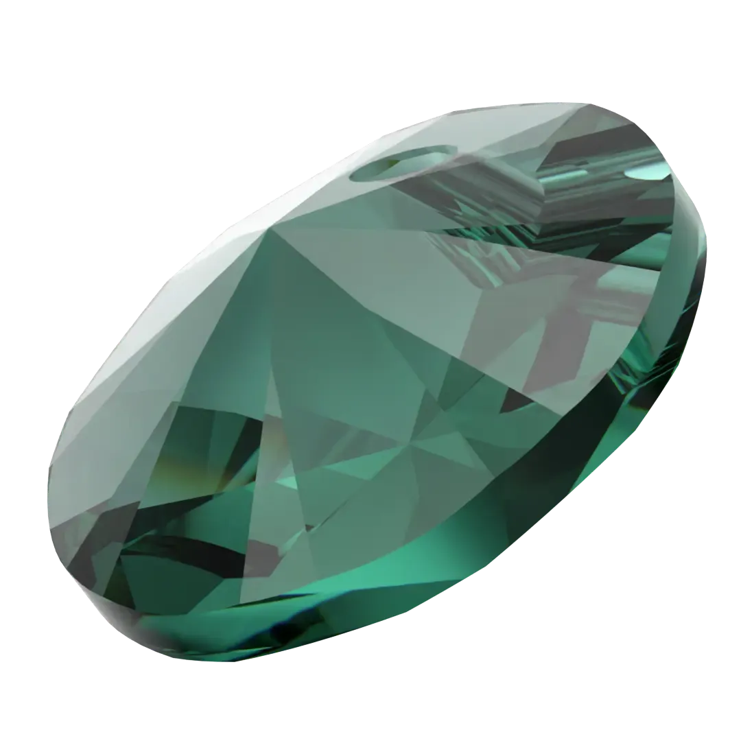 Swarovski Pendants Xilion Round (6428) Emerald
