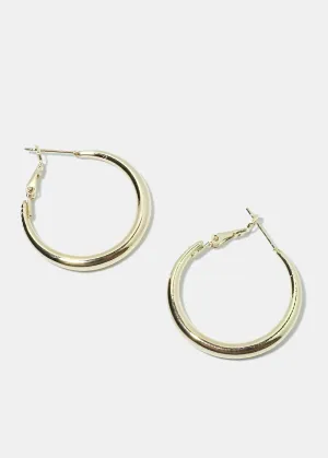 Thick Hoop Earrings
