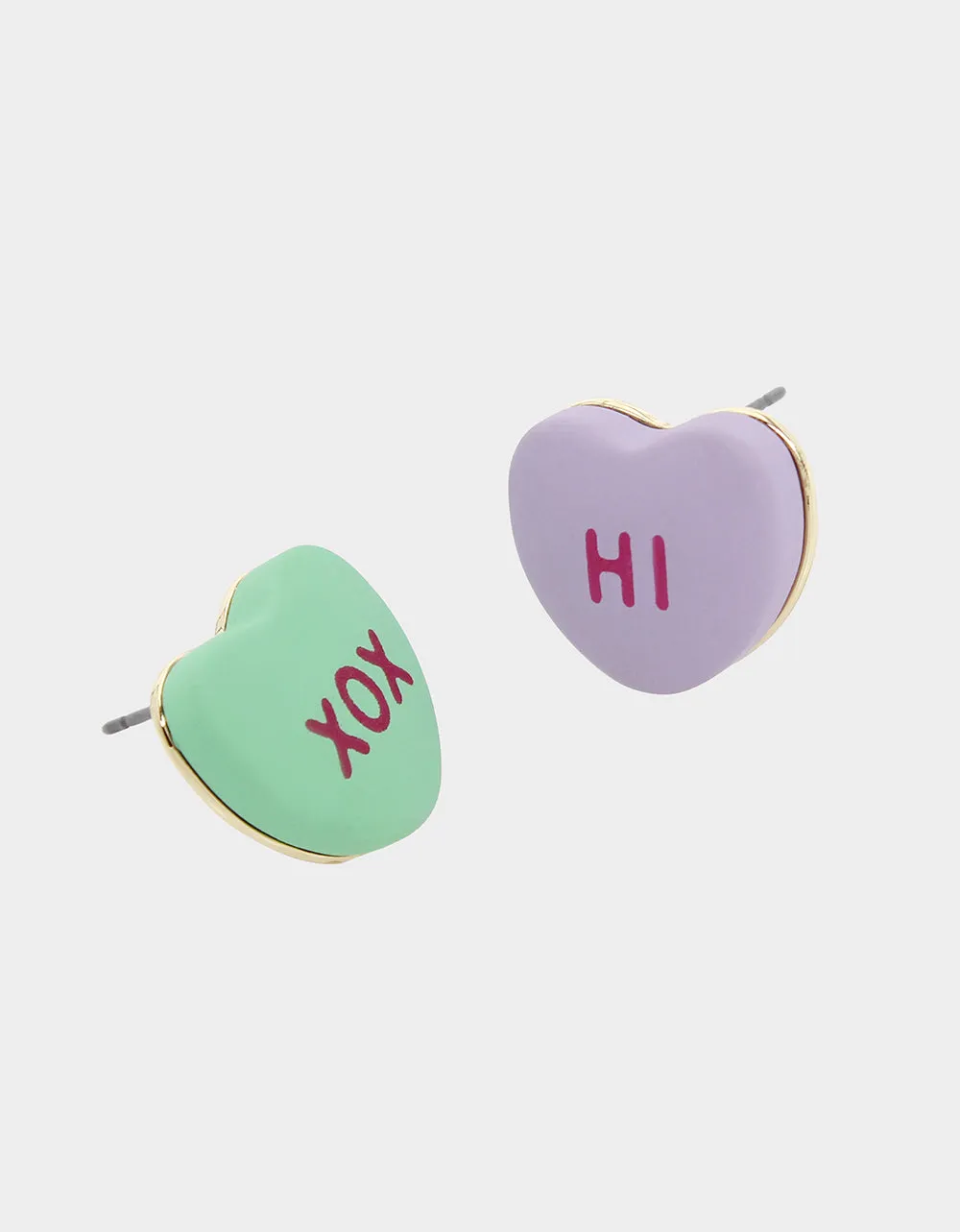 THINK PINK SWEETHEART MISMATCH STUDS MULTI