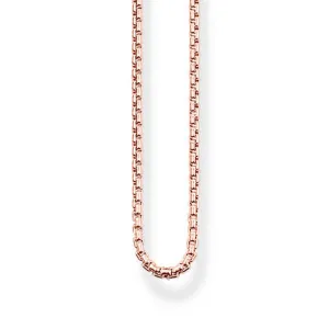 Thomas Sabo Rose Gold Plated Venezia Chain Necklace - 42cm