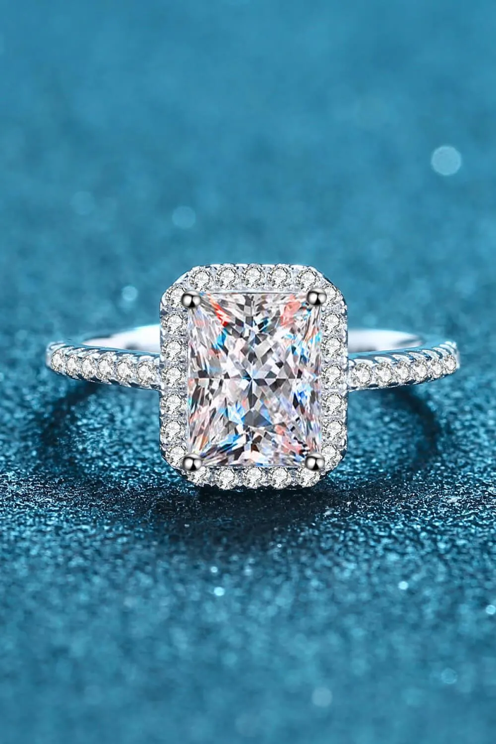 Timeless Emerald Cut 2 Carat Moissanite Ring