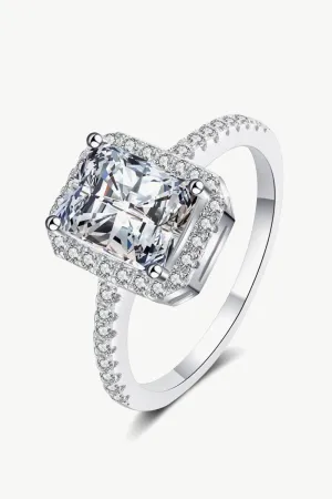 Timeless Emerald Cut 2 Carat Moissanite Ring