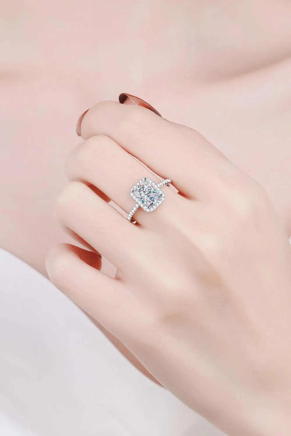 Timeless Emerald Cut 2 Carat Moissanite Ring