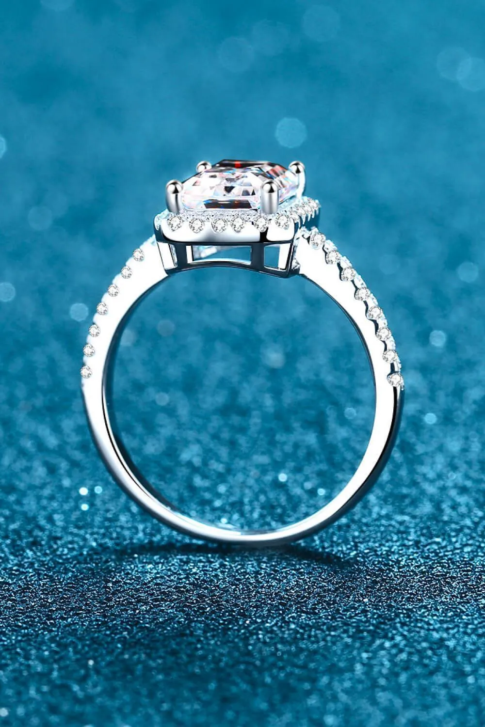 Timeless Emerald Cut 2 Carat Moissanite Ring