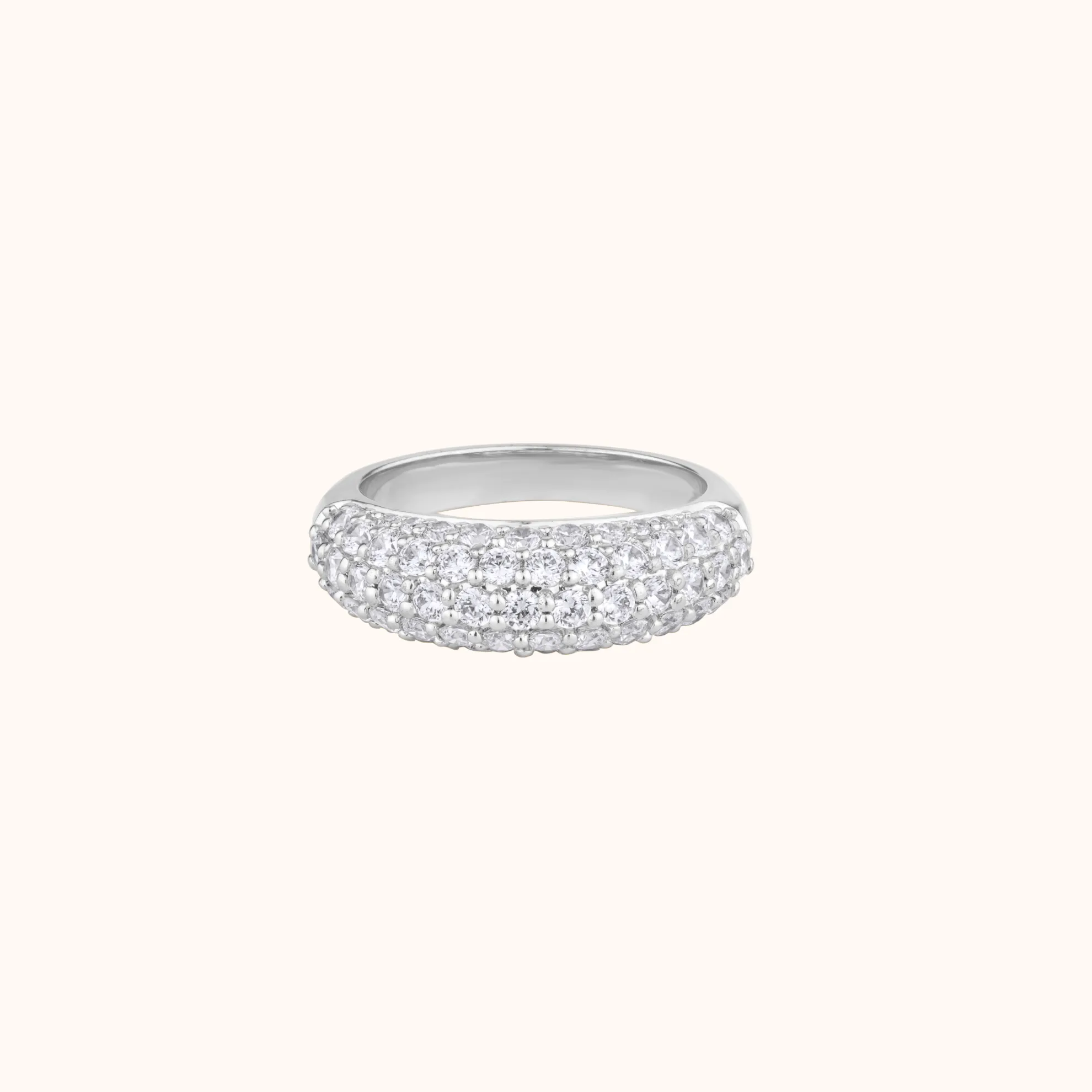 Timeless Pave Silver Band