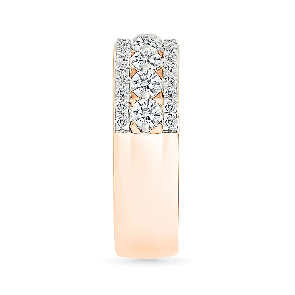 Trifecta Gleam Diamond Ring