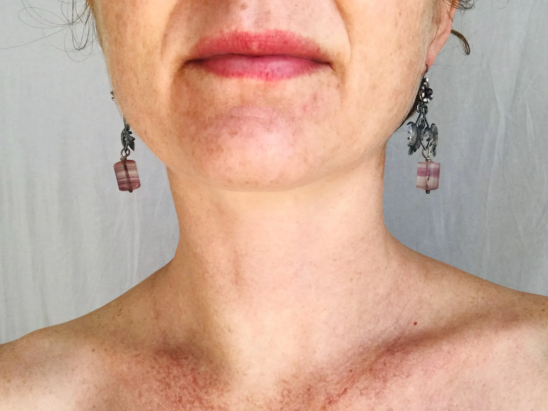 Vintage Oaxacan Silver Earrings. Amethyst. Mexico. Frida Kahlo